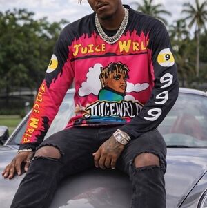 Juice Wrld Hockey Jersey Size Large New Headgear Classics